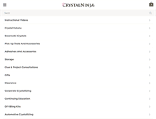 Tablet Screenshot of crystalninja.com